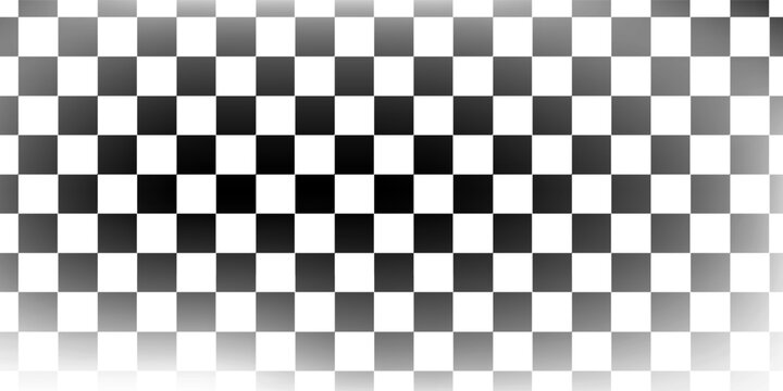 Black and white checkered pattern. Chess pattern. Black and white checkered background. 3D checkered wallpaper. vector illustration