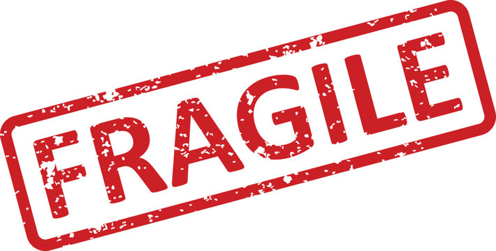 Fragile stamp marking for handling care