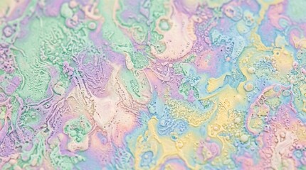 Fototapeta premium Colorful Pastel Fluid Abstract Background with Iridescent Marble Texture and Organic Patterns