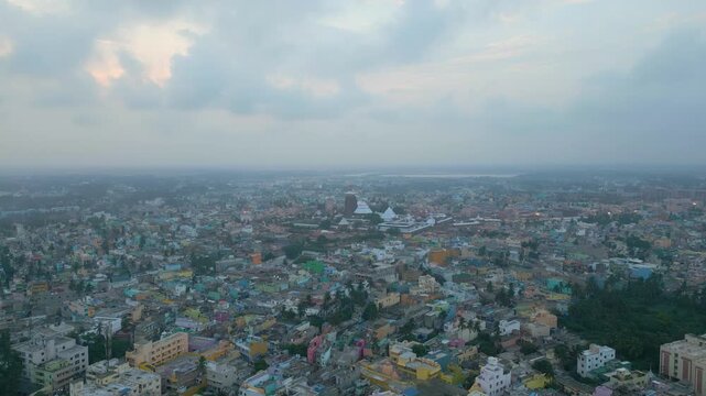 Aerial View of Sri Jagannath Temple in Puri, Odisha