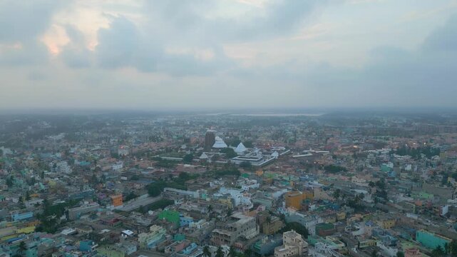 Aerial View of Sri Jagannath Temple in Puri, Odisha