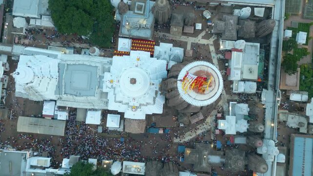 Aerial View of Sri Jagannath Temple in Puri, Odisha