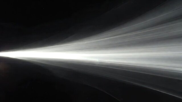 Streak of light in the dark space abstract representation of speed and motion in the universe