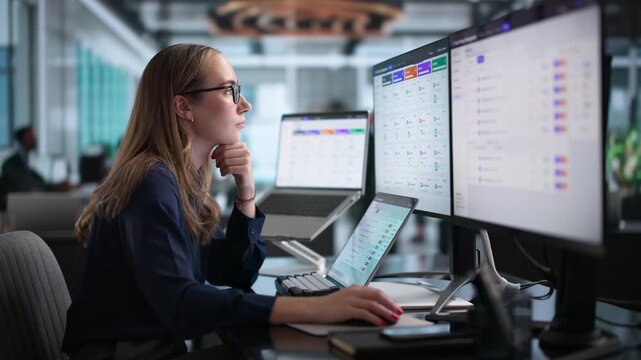 Data Privacy Manager Reviews Compliance Dashboard On Laptop