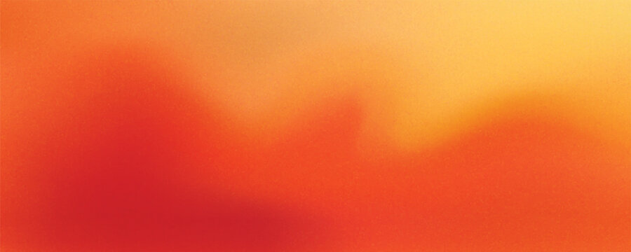 Warm orange yellow red gradient background. Autumn colored blurred wallpaper. Fall smooth gradation backdrop for banner, poster, leaflet, brochure, booklet. Vector abstract fiery template overlay