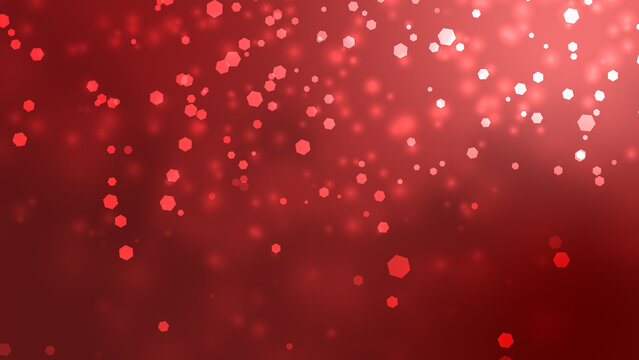 Intense red bokeh particle swirl background