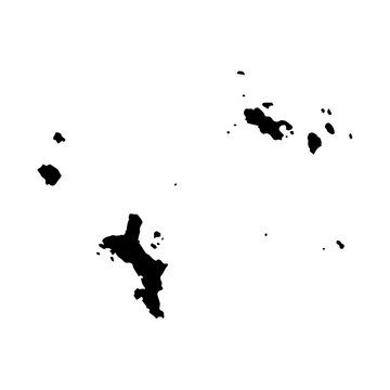 Republik Seychelles map icon Africa logo design illustration