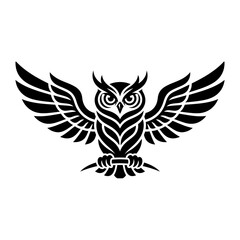 Fototapeta premium Detailed illustration of an owl 1.