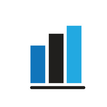 Business Analytics Chart Icon Vector