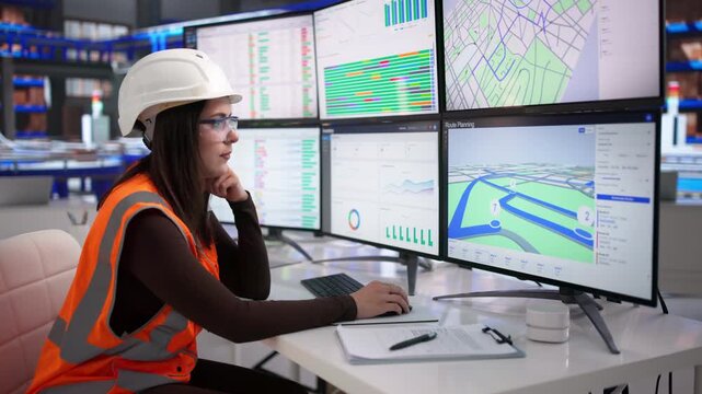 Person Working On Computer