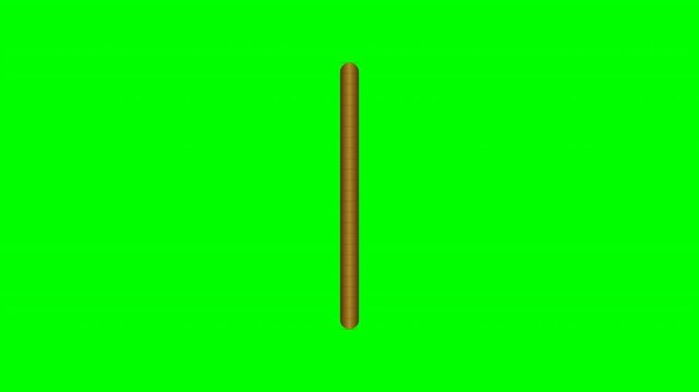 Highly Detailed 3D Gold Coin Spinning Continuously on Perfect Loop Green Screen