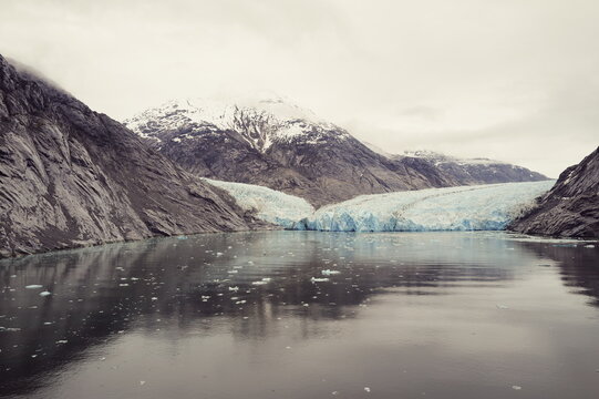 majestic Dawes Glacier, Alaska, near Juneau
