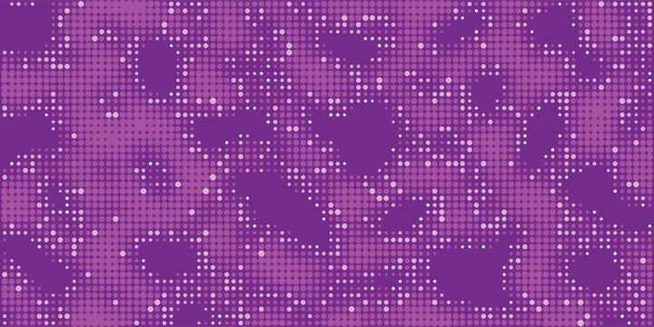 Halftone digital bright lizard camouflage. Snake pattern in maroon tones, camo grid, polka dot background. Vector chameleon scales texture