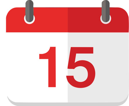 15th Day Calendar Icon