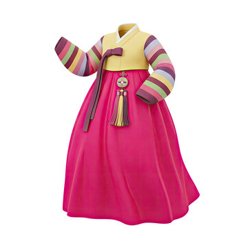 Traditional Korean Hanbok Dress
