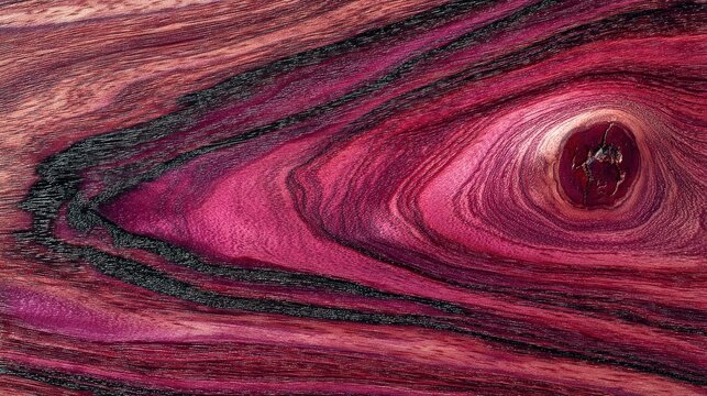 Rosewood texture, dark reddish purple timber, black streaks, premium guitar wood background, glossy finish, exotic grain
