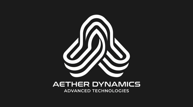 Aether Dynamics advanced technology logo design.