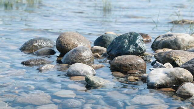Rocks in Clear Water