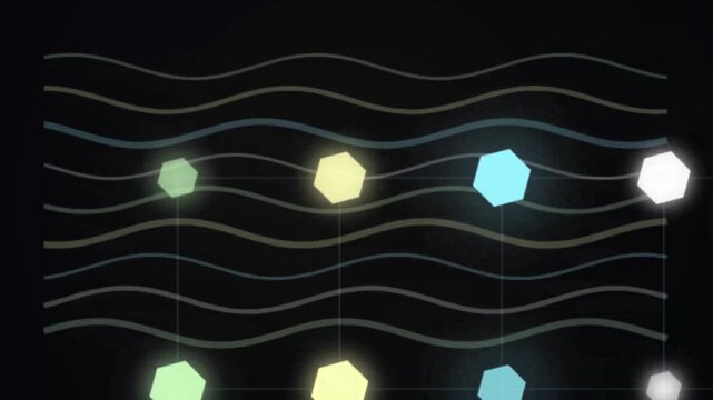 Staggered Bar Mesh Animated 4K Grid Pattern Loader Background