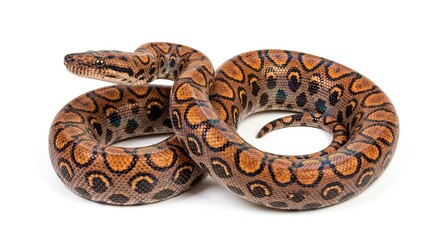 Fototapeta premium snake on white