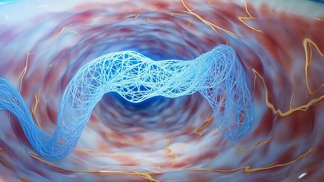 Flexible Neural Electrode Deploying Inside Brain Vessel