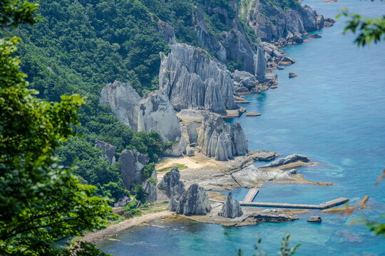 仏ヶ浦の奇岩群