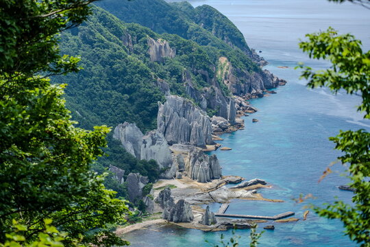 仏ヶ浦の奇岩群