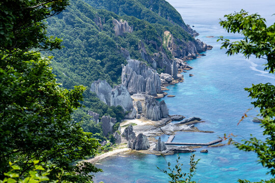 仏ヶ浦の奇岩群