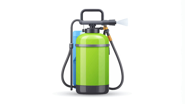 Industrial grade backpack garden sprayer for chemical pesticide and fertilizer distribution vector