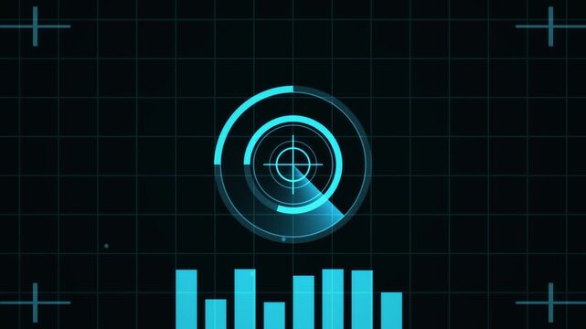 Azure HUD Interface Futuristic Interface Loop 3