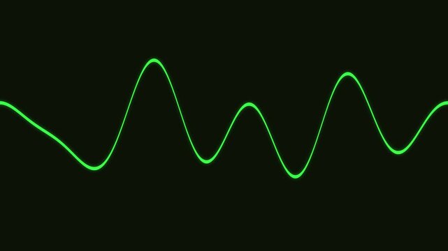 Chartreuse Audio Spectrum Waveform Music Visualizer Loop 4