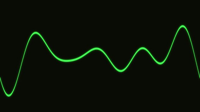 Chartreuse Audio Spectrum Waveform Music Visualizer Loop 2