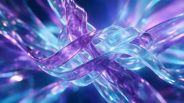 abstract blue and purple wave glass morphism wave background