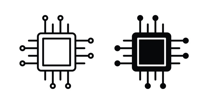 Computer chip icon