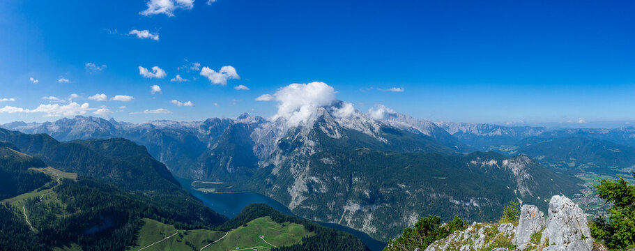 Berchtesgadener Alpen mit Blick auf den K&ouml;nigssee