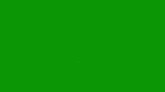 Shiny line circle animation showing dynamic explosion with neon shockwave on green background premium motion design element in 4k.