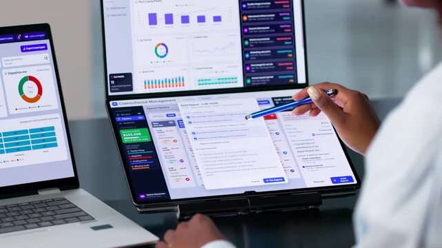 Healthcare Revenue Manager Reviews Denials Analytics Dashboard