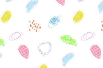 Plakat Png abstract pattern background, kids hand drawing design