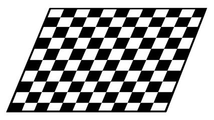 Obraz premium black and white checkered flag