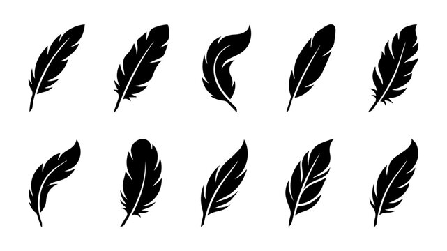 set of feathers