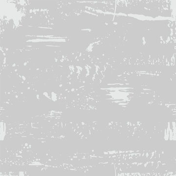 Distress seamless texture. Dirty grunge rough background. Aging gray and white texture, outdated surface.  Overlay aged grainy messy template. Vector