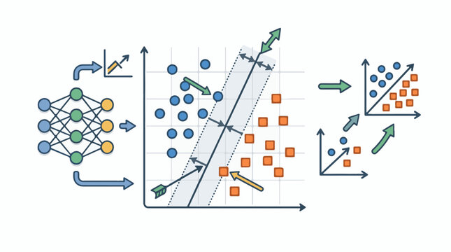 Neural network leads to data classification via support vector machine