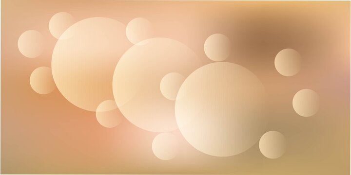 Soft pastel bubbles floating in light background isolated on white background