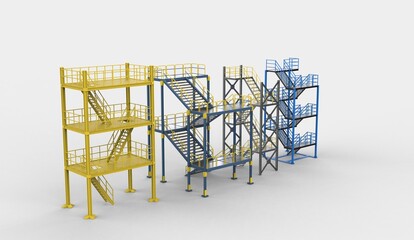  Industrial Stair © ahammadullah