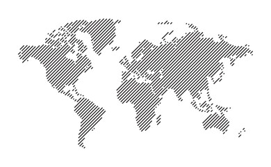 Line art world map © Satyourday