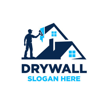 Illustration of Drywall Logo Design Vector Illustration