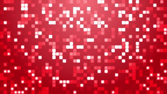 Red white glowing square pattern light abstract digital tech background for tech presentations, web design, futuristic projects, and digital art.