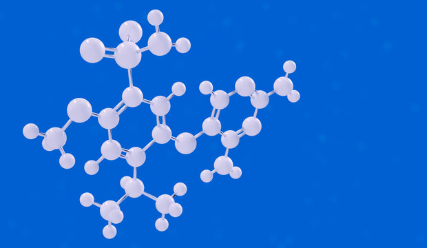 Gefapixant drug molecule, selective P2X3 receptor antagonist, used for the treatment of refractory chronic cough. 3D render