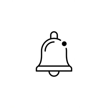 Bell notification icon signifies an alert or important update that requires immediate attention within a digital interface or a professional communication platform system.