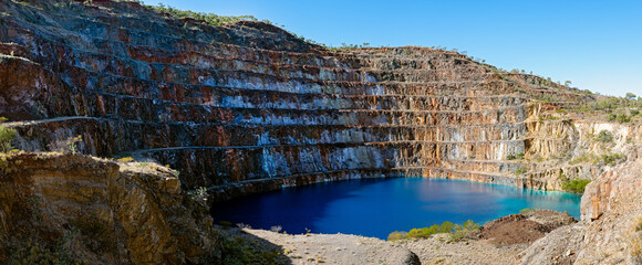 Abandoned Mary Kathleen uranium mine pit in outback Queensland © Cynthia
